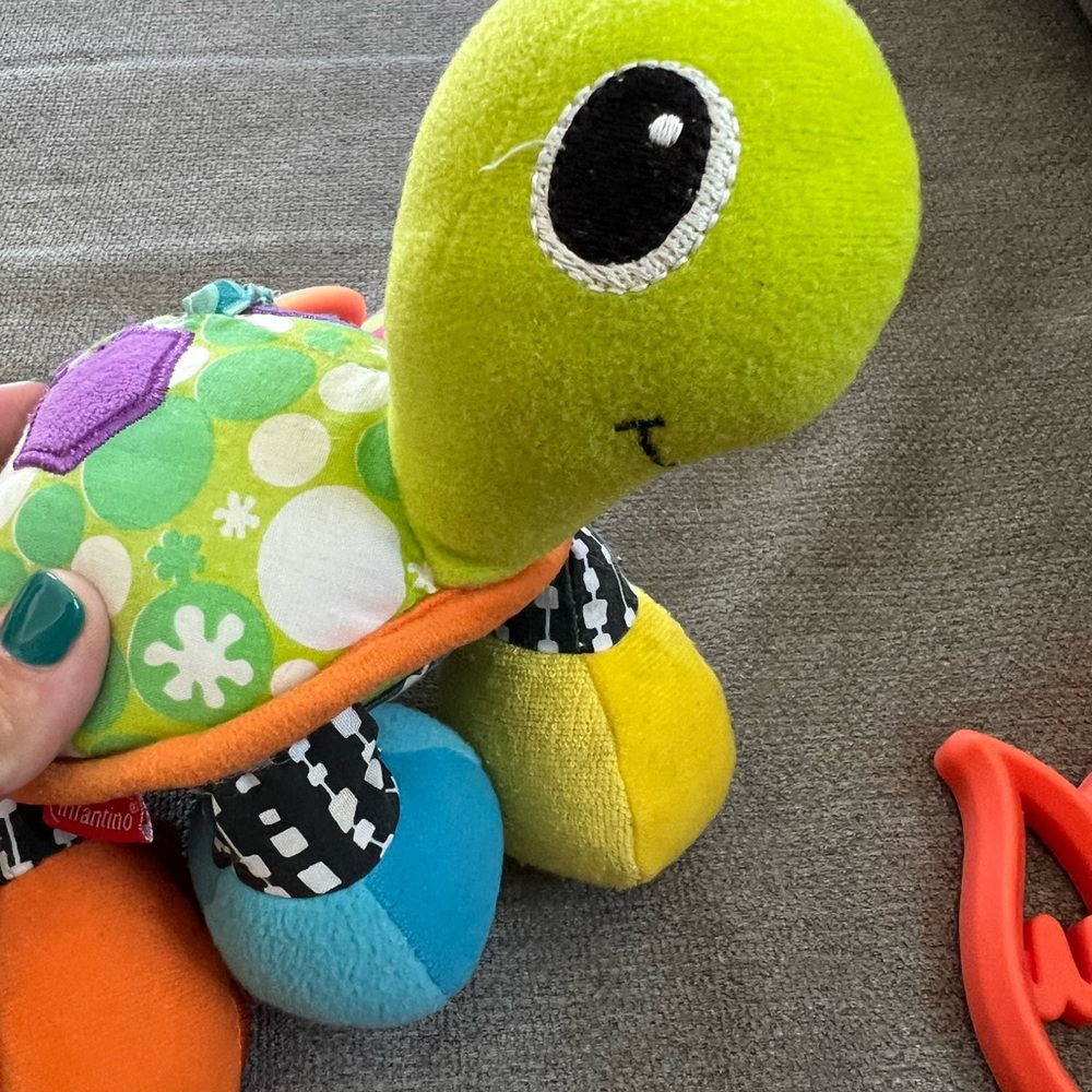 Turtle Rattle Toy and Fox Teether - Picture 4 of 7